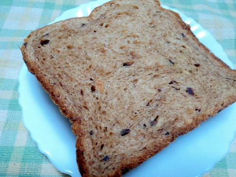 干し柿のうまみたっぷり HBで干し柿入り食パン